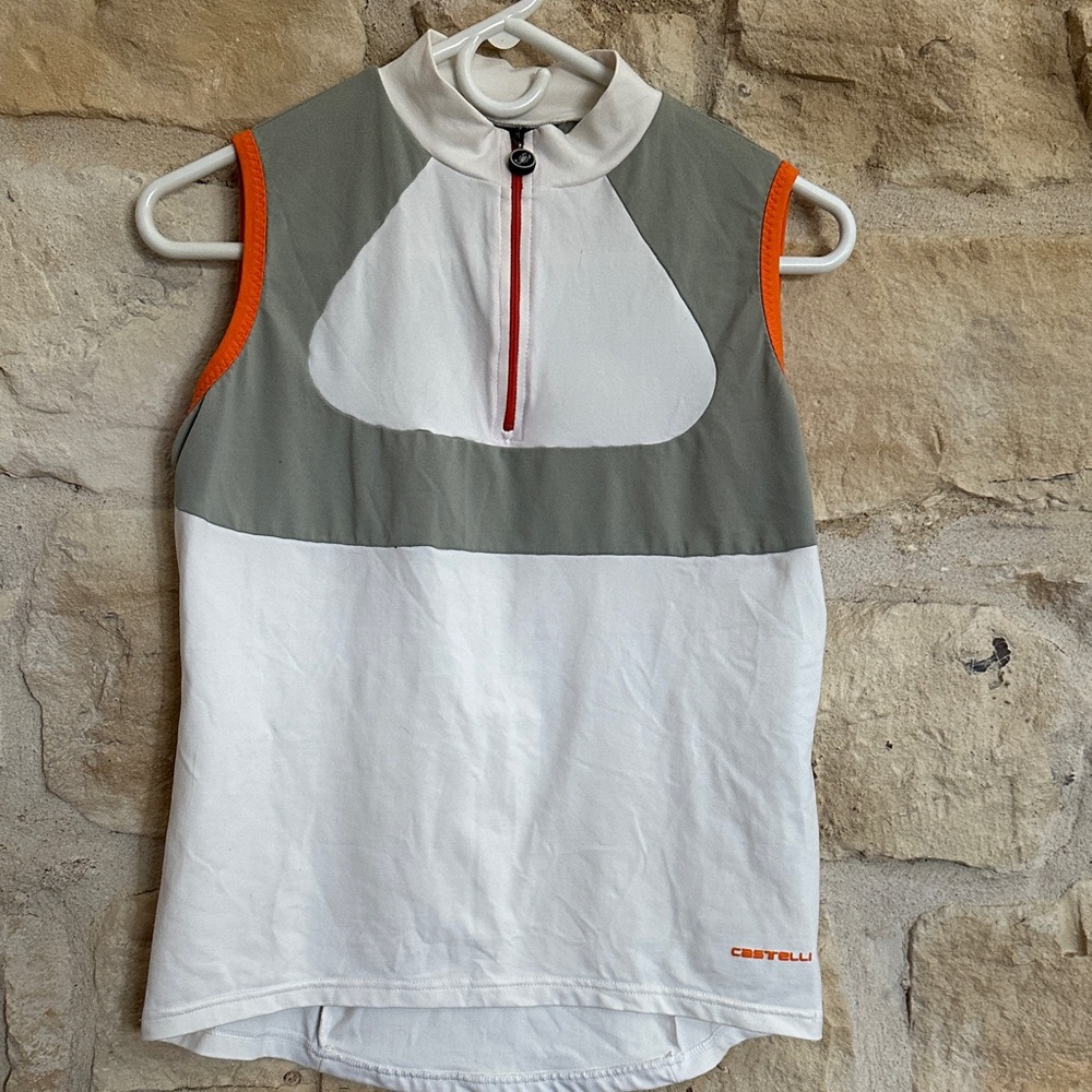 Castelli Women's Sleeveless Cycling Jersey - White and Gray
